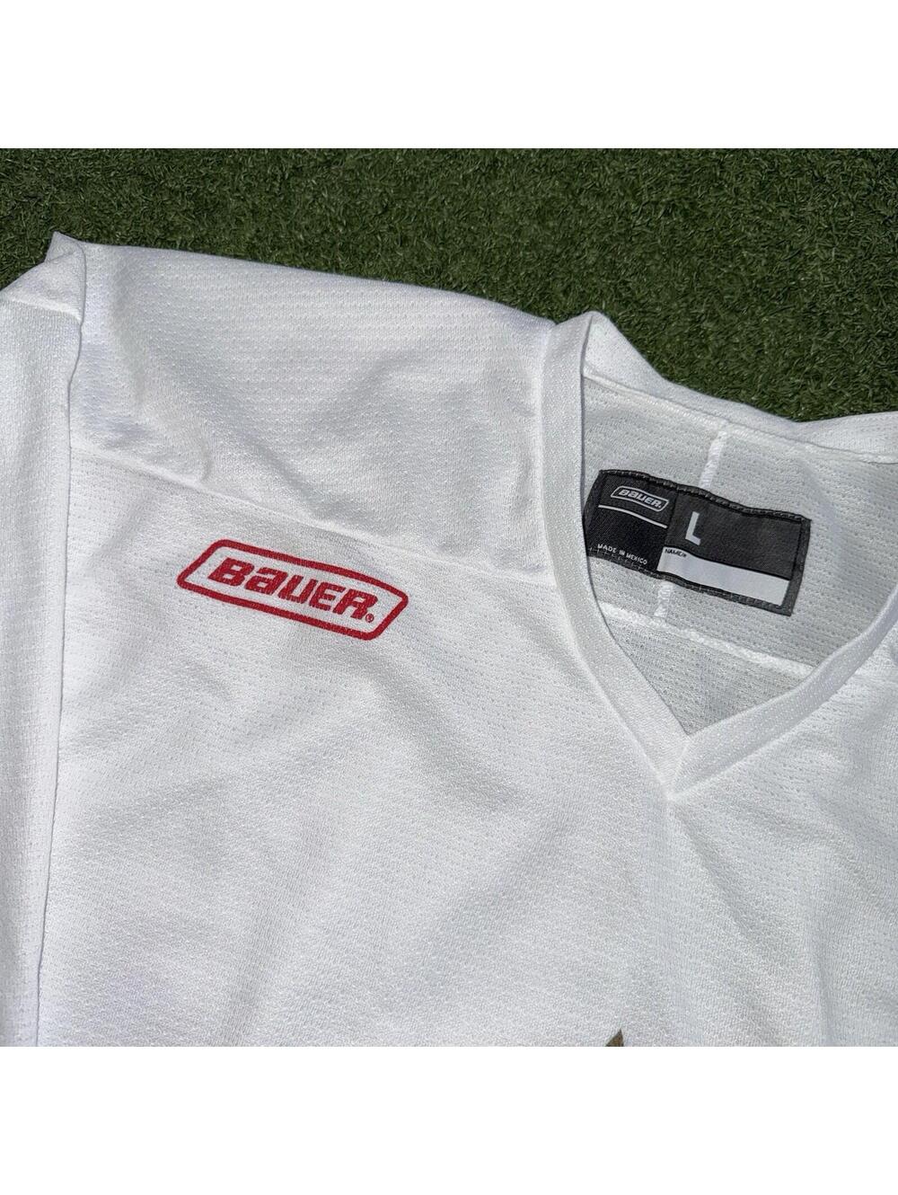 VTG BAUER Official TEAM CANADA Olympic Hockey PRACTICE JERSEY Men Large Mesh NHL - Picture 2 of 7